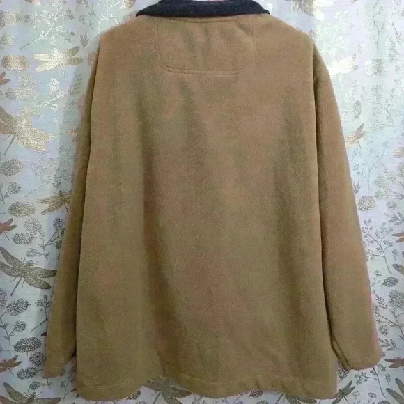 St. John's Bay Men's Fleece Pullover Sweater Brown Gray Jacket Heavy Coat XL - Picture 11 of 11